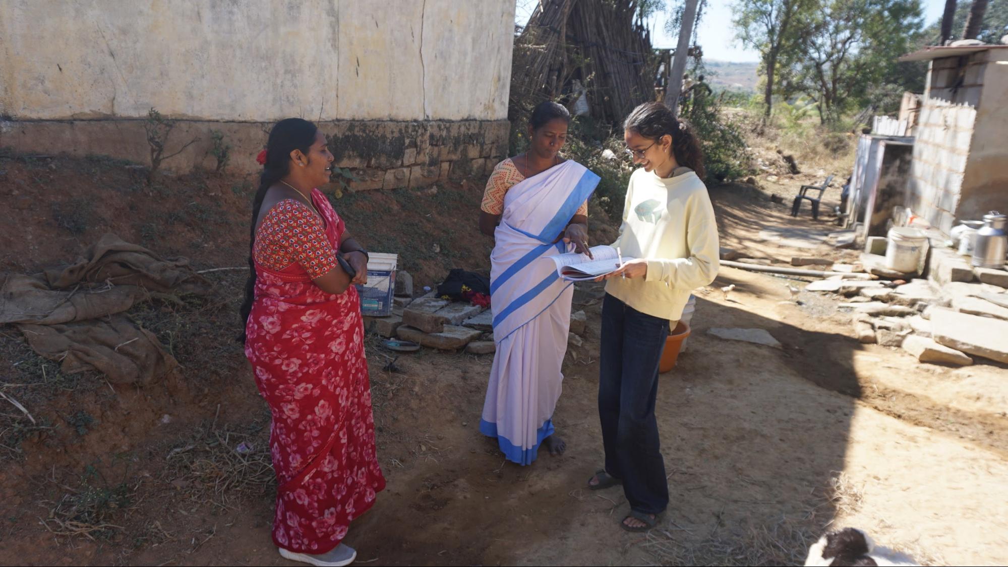 An ASHA worker detailing her work
