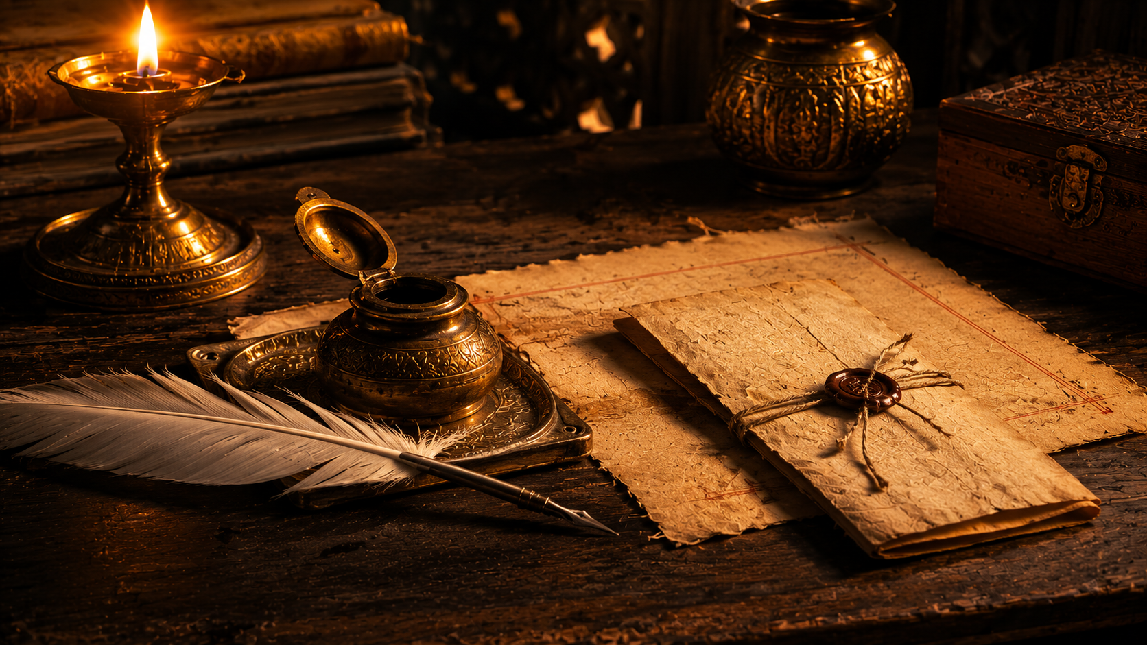 Ancient writing desk