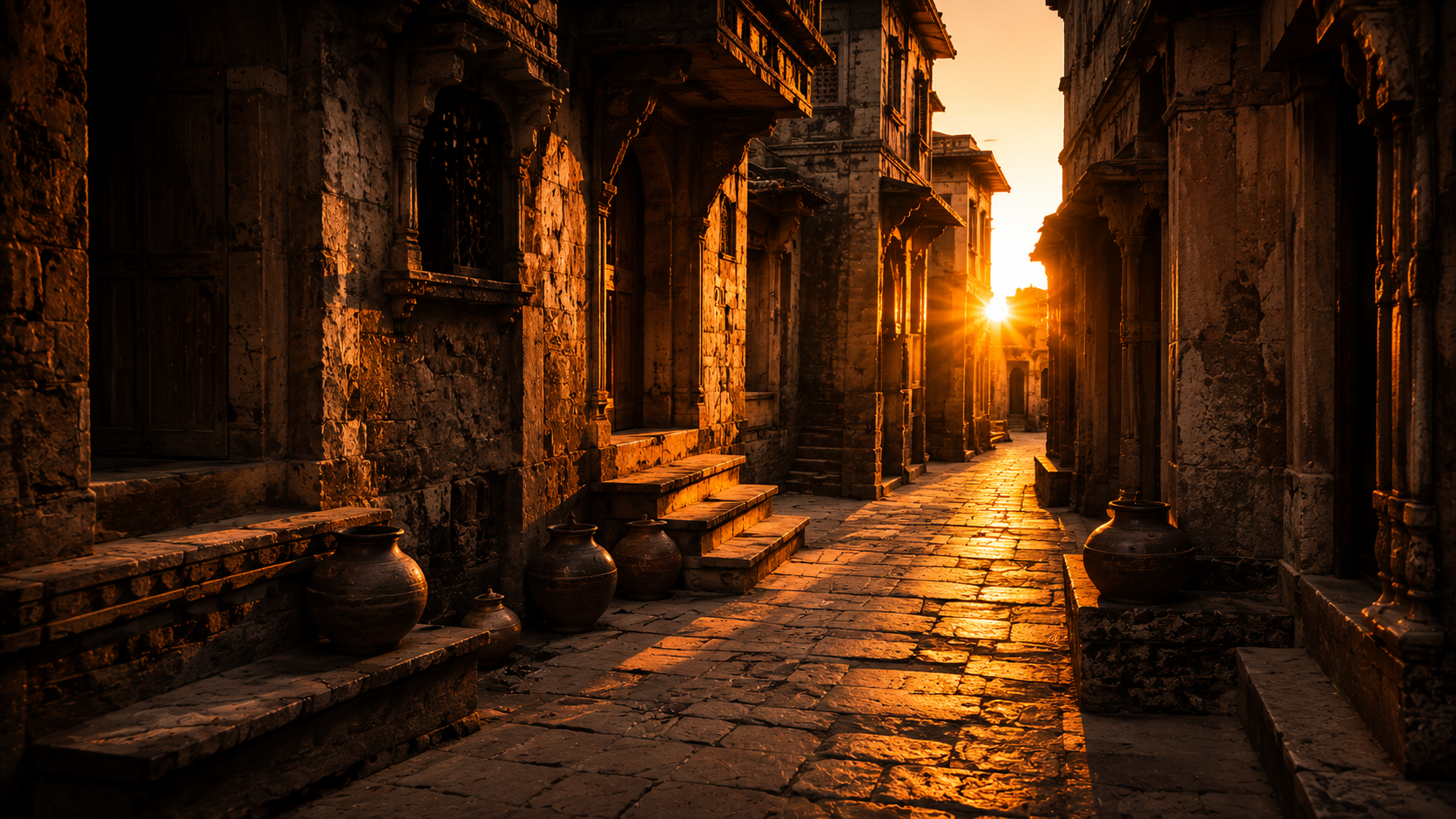 Ancient Indian alley